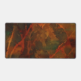 深い秋リッチ自然抽象芸術秋 デスクマット