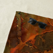 深い秋リッチ自然抽象芸術秋 ビーチタオル (インサイチュ)