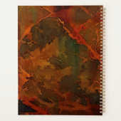 深い秋リッチ自然抽象芸術秋 プランナー手帳 (裏面)