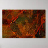 深い秋リッチ自然抽象芸術秋 ポスター (正面)