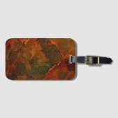 深い秋リッチ自然抽象芸術秋 ラゲッジタグ (正面横)