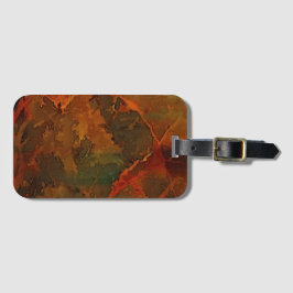 深い秋リッチ自然抽象芸術秋 ラゲッジタグ