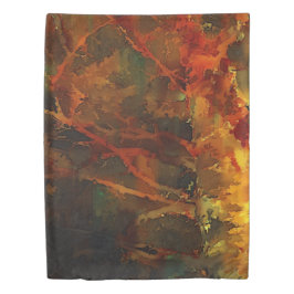 深い秋リッチ自然抽象芸術秋 掛け布団カバー
