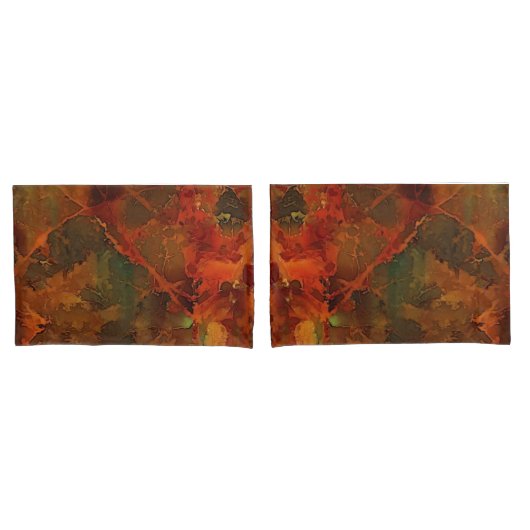 深い秋リッチ自然抽象芸術秋 枕カバー (フロントセット)