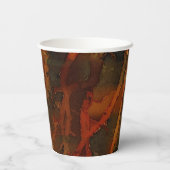 深い秋リッチ自然抽象芸術秋 紙コップ (裏面)
