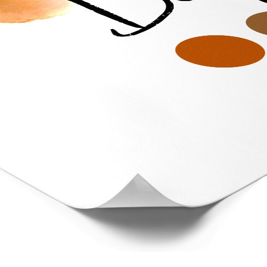 深い秋型四季色分析芸術 ポスター (角)