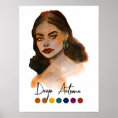 深い秋型四季色分析芸術 ポスター (正面)