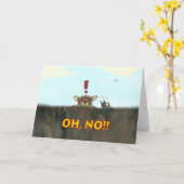 深い端を離れてころびました! カード (黄色い花)