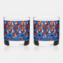 🌊 「深い端」の岩（ペア） ウイスキーグラス