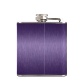 深い紫メタリックブラッシュアルミニウムルック フラスク (裏面)