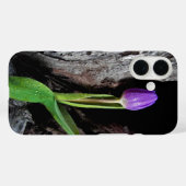 深い紫色のチューリップオンドリフトウッド Case-Mate iPhoneケース (裏面 (横))