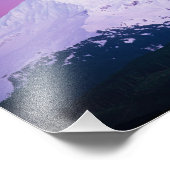 深い紫色の雲が山フードを囲む、の フォトプリント            (角)