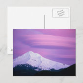 深い紫色の雲が山フードを囲む、の ポストカード (正面/裏面)