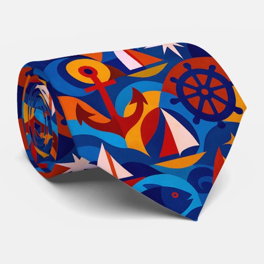 ⚓️「深い終了」 航海の ネクタイ (ロール)