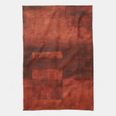 深い絵画クリムゾン キッチンタオル (縦)