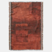 深い絵画クリムゾン スローブランケット (正面縦)