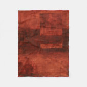 深い絵画クリムゾン フリースブランケット (正面)