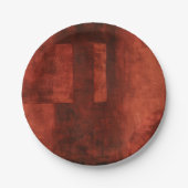 深い絵画クリムゾン ペーパープレート (正面)