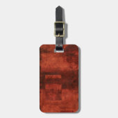 深い絵画クリムゾン ラゲッジタグ (正面縦)