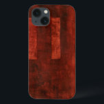 深い絵画クリムゾン iPhone 13ケース<br><div class="desc">赤もしが大好きだからプリントだ。ジオメトリ形状が背景に配置される。今日はこの素晴らしいプリントを手に入れろ！</div>