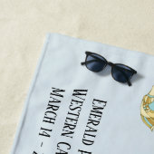 深い船の中で バチェロレッテパーティーのカスタム ビーチタオル (インサイチュ)