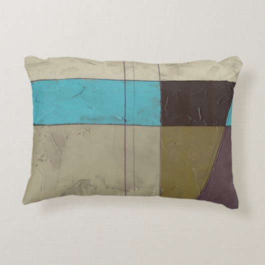 深い色のContemporayの最小主義の絵画 アクセントクッション (裏面)