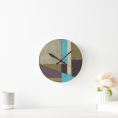 深い色のContemporayの最小主義の絵画 ラウンド壁時計 (ホーム)