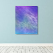深い虹の色の空の背景 キャンバスプリント (インサイチュ (ウッドフロア))