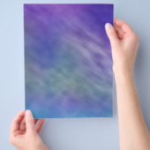 深い虹の色の空の背景 チラシ (手)