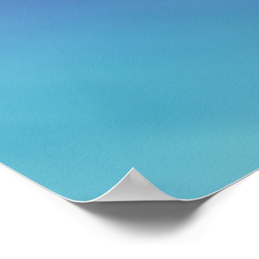 深い虹の色の空の背景 ポスター (角)