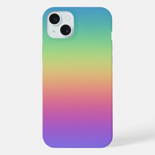 深い虹グラデーション iPhoneケース (裏面)