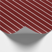 深い赤と白ミニマルモダンリスト ラッピングペーパー (角)