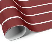 深い赤と白ミニマルモダンリスト ラッピングペーパー (ロールコーナー)