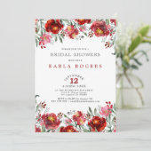 深い赤の庭の縁ど花 招待状 (スタンド正面)