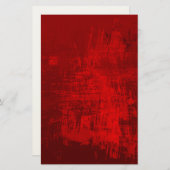 深い赤テクス素朴チャ抽象芸術背景 便箋 (正面/裏面)