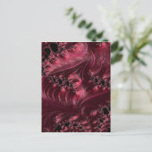 深い赤フラクタル ポストカード (スタンド正面)