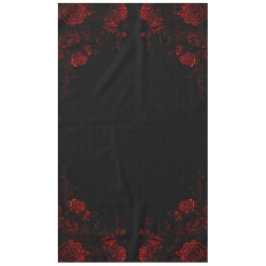 深い赤フローラエレガントゴシック結婚ズ テーブルクロス