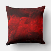 深い赤化粧枕 クッション (裏面)