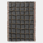 深い金ゴールド スローブランケット (正面縦)