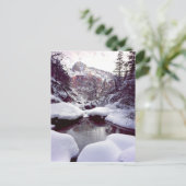 深い雪ミドル・エメラルドプール ポストカード (スタンド正面)