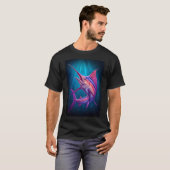 深い青い水の中のマカジキ Tシャツ (正面フル)