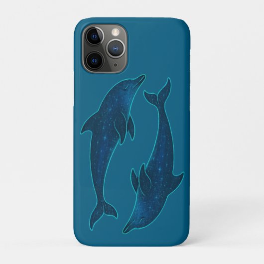 深い青い海のイルカ Case-Mate iPhoneケース (裏)