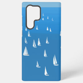 深い青い海の帆船 - レガッタ セイルボート SAMSUNG GALAXY S22 ULTRAケース