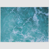 深い青い海の波 薄葉紙 (正面)