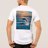 深い青での挑戦 トライブレンドＴシャツ (裏面)