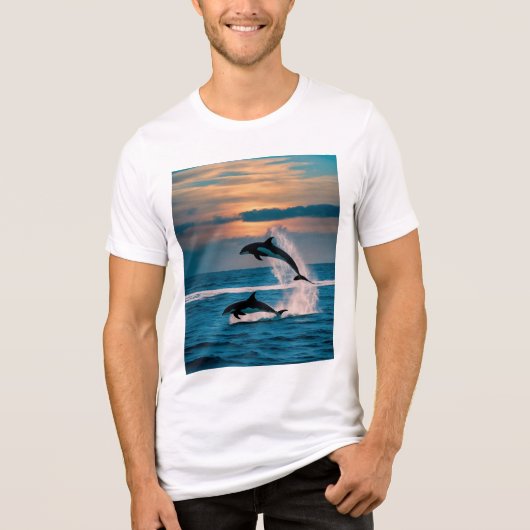 深い青での挑戦 トライブレンドＴシャツ (正面)