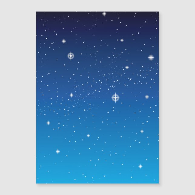深い青の星空の夜 (正面)
