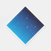 深い青の星空の夜 スタンダードランチョンナプキン (角)