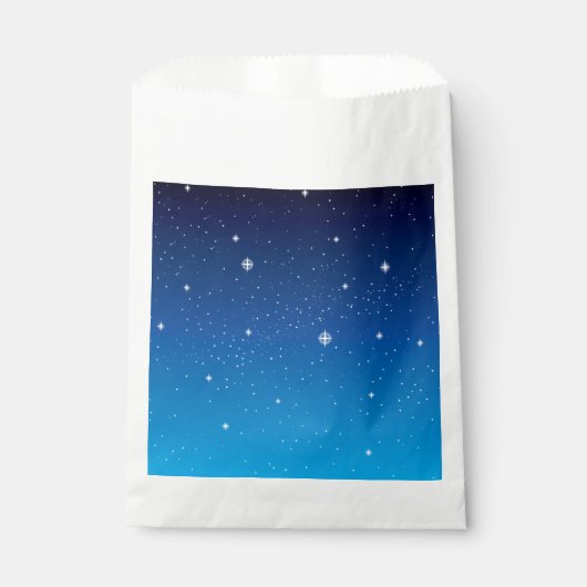 深い青の星空の夜 フェイバーバッグ (正面)