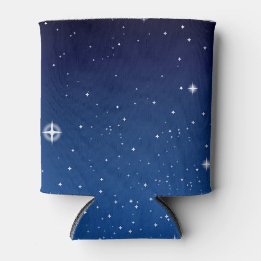深い青の星空の夜 缶クーラー (正面)